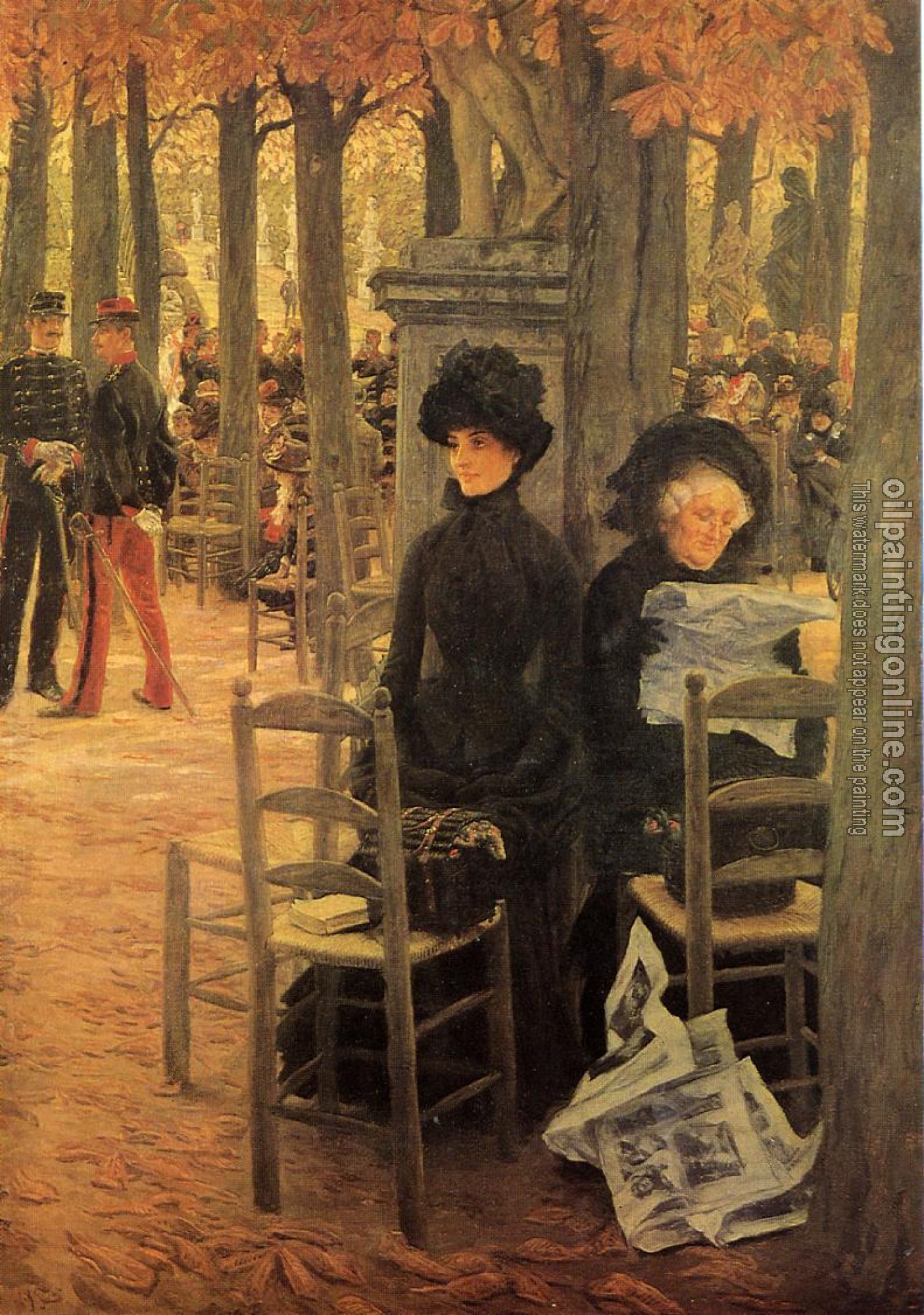 Tissot, James - Without a Dowry aka Sunday in the Luxembourg Gardens